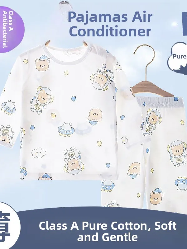 pigiama-in-puro-cotone-a-maniche-lunghe-per-bambini-abbigliamento-da-casa-per-ragazze-completo-estivo-traspirante-e-assorbente