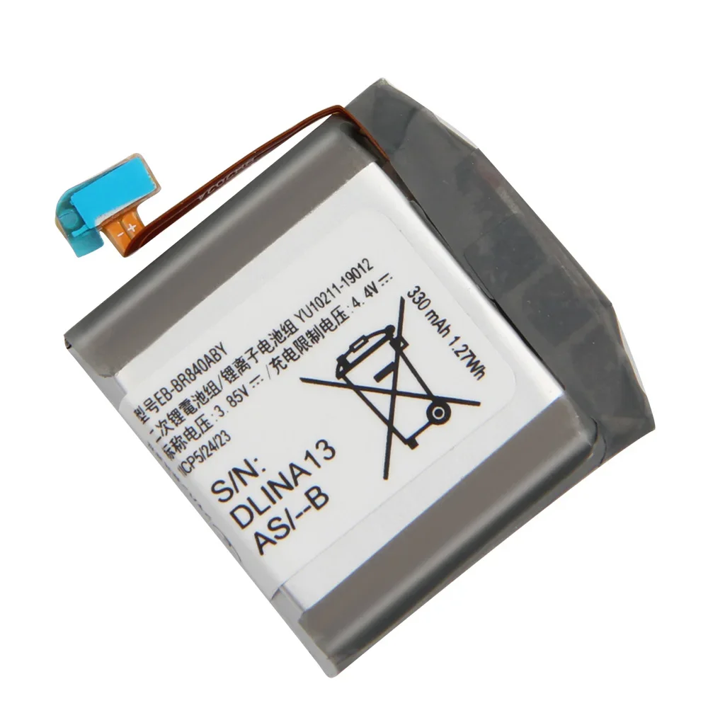 Replacement Battery For Samsung Watch 3 SM-R840 SM-R845F 45mm Watch3 Version EB-BR840ABY Rechargeable Battery 340mAh