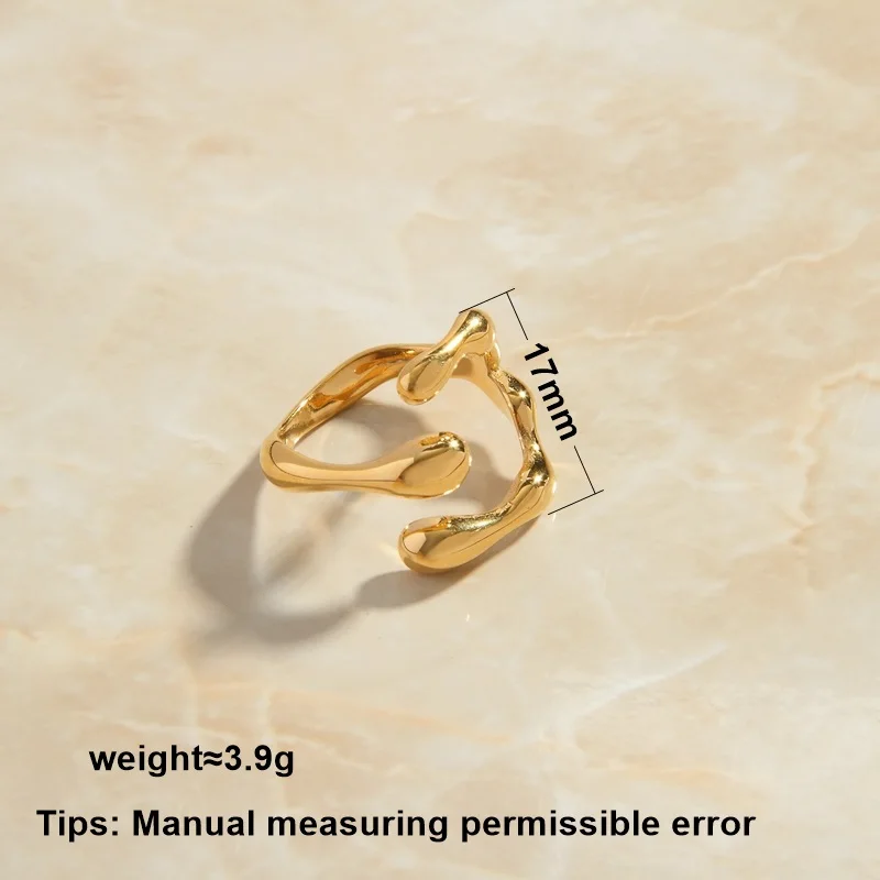 LESIEM Newest Arrival Gold Plated size 6 7 8 Girl female ring Bamboo Cross Shaped Ring Ring ring men Women jewelry