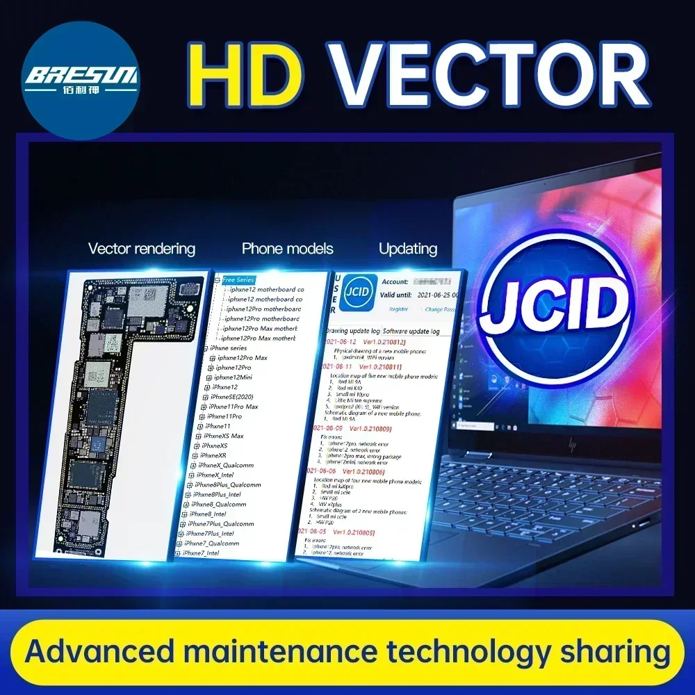 JCID JC Intelligentes Wartungs-Schaltbild, Schematische Darstellung, Bitmap für iPhone, iPad, Android, integriertes Schaltbild, Bitmap – Detail 2