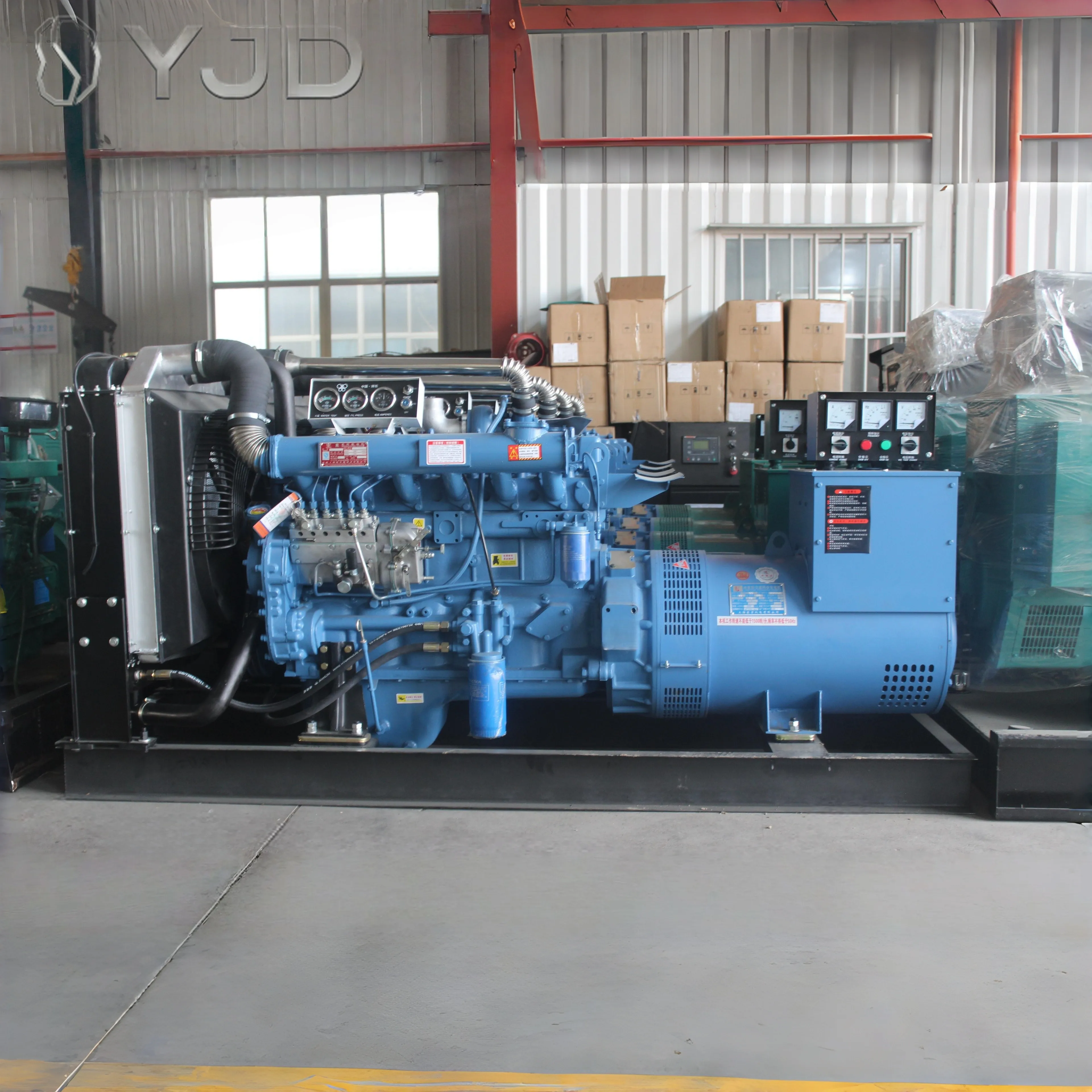 Direct Supply Open Type Ricardo 90kva 100kva 120kva 150kva 180kva Diesel Generator Set 50/60Hz 380v 3 Phase Set for Cold Storage