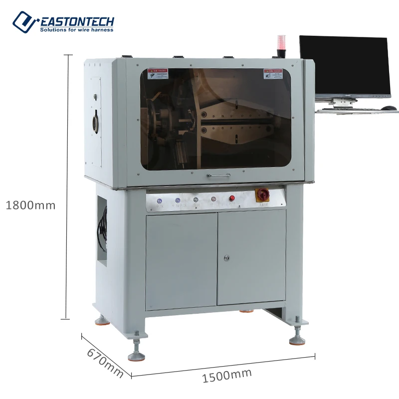 EASTONTECH  EW-12F-2 Fully Automatic CCD Camera Positioning Tube Rotary Cutting Machine Visual Cutting Pipe Cutting Machine