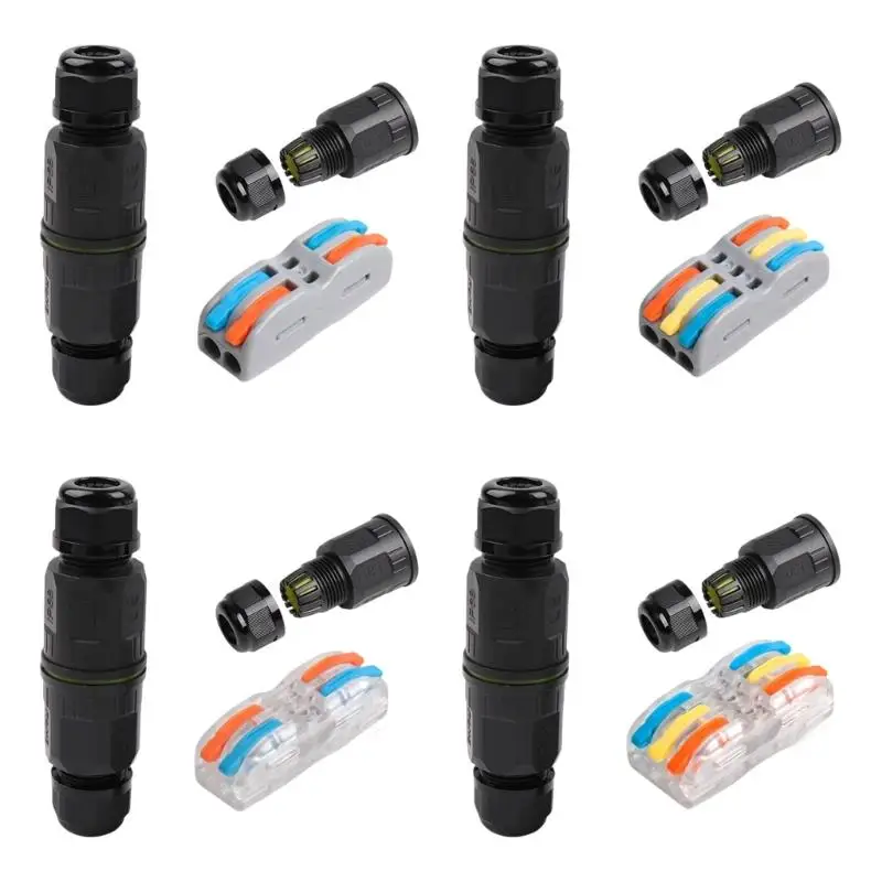 31BA wasserdichter Kabelstecker, Schnellanschluss, 2/3-poliger elektrischer Anschlussadapter – Detail 1