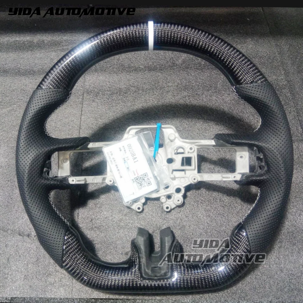 

Custom Car Steering Wheel fit for Ford Mustang gt 2018 2019 2020 2021 2022 2023 2024 Real Carbon Fiber Steering Wheel