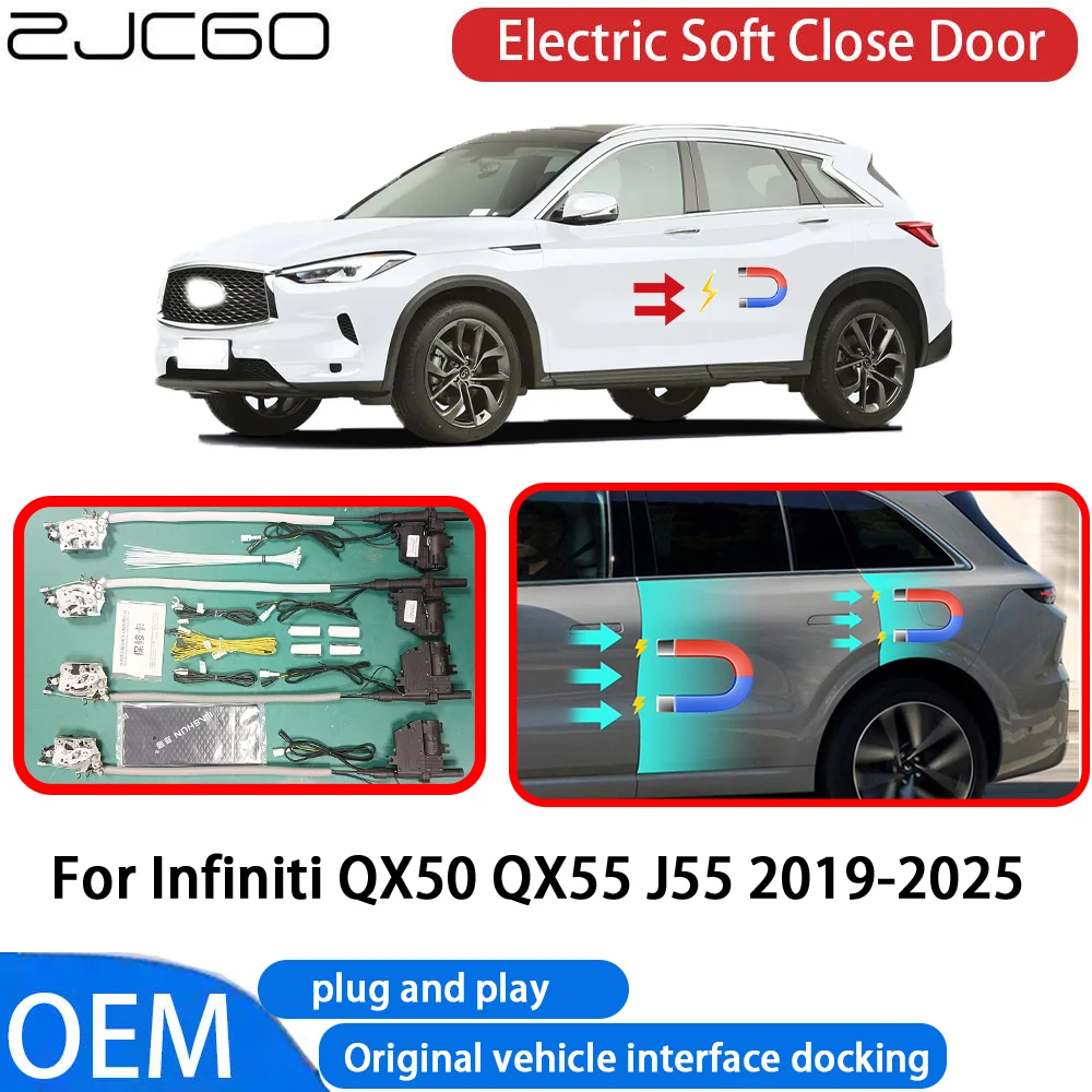 

for Infiniti QX50 QX55 J55 2019-2025 Car Automatic Electric Soft Close Door Closer System OEM Plug and Play Comfort Closing