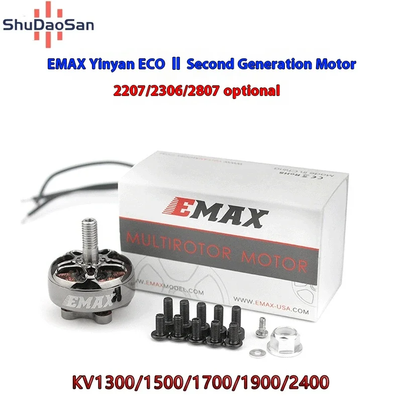 

Yinyan Emax Ecoii 2807 1300 1700 1500kv Aircraft Model Remote Control Fpv Crossing Machine Motor