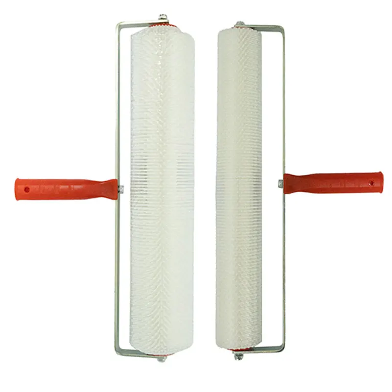 

20-дюймовый самовыравнивающийся валик с шипами, 50 см, высота шипа 13 мм/28 мм, пластиковый валик, ягодные эпоксидные инструменты для покраски пола, профессиональные инструменты