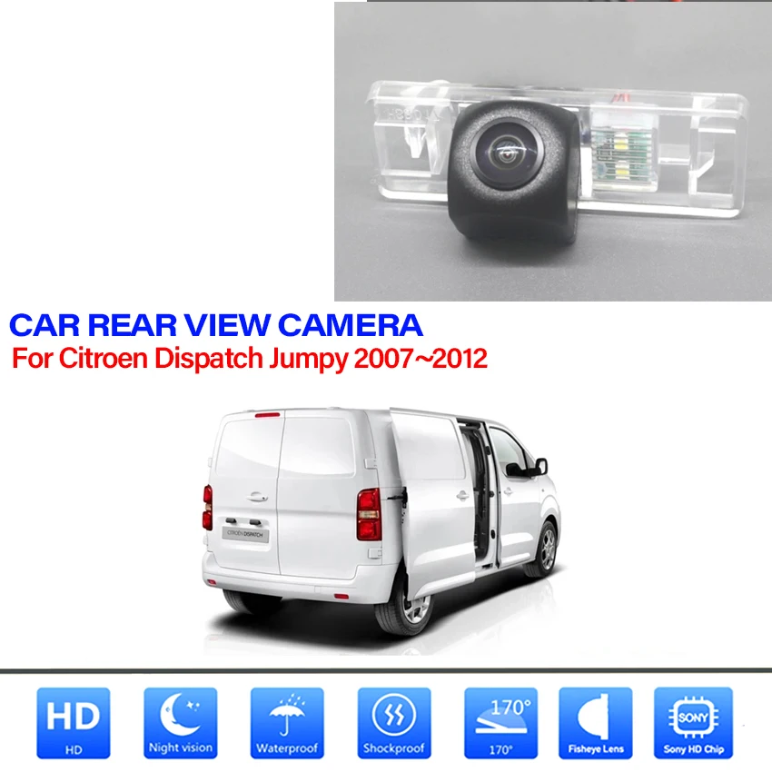 Rear View Camera For Citroen Dispatch Jumpy 2007~2012 CCD Full HD Night Vision backup License Plate camera Waterproof