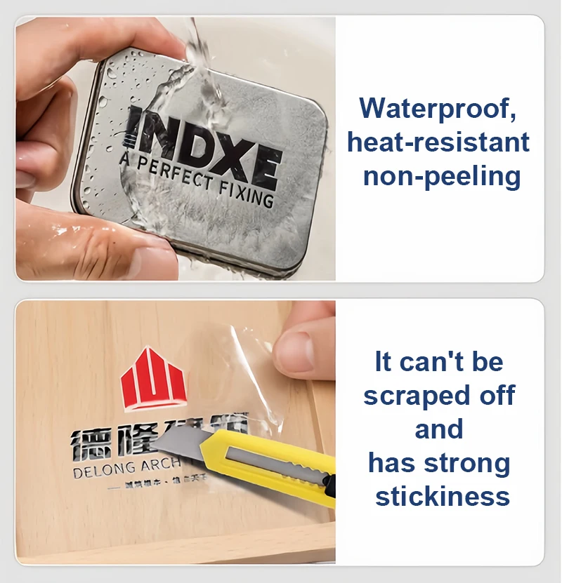 ثلاثية الأبعاد الأشعة فوق البنفسجية طباعة نقل ملصق ملصقات مخصصة شخصية الزفاف التسمية مخصصة هدايا عيد ميلاد شعار الشركة زجاجة أكواب 50 قطعة