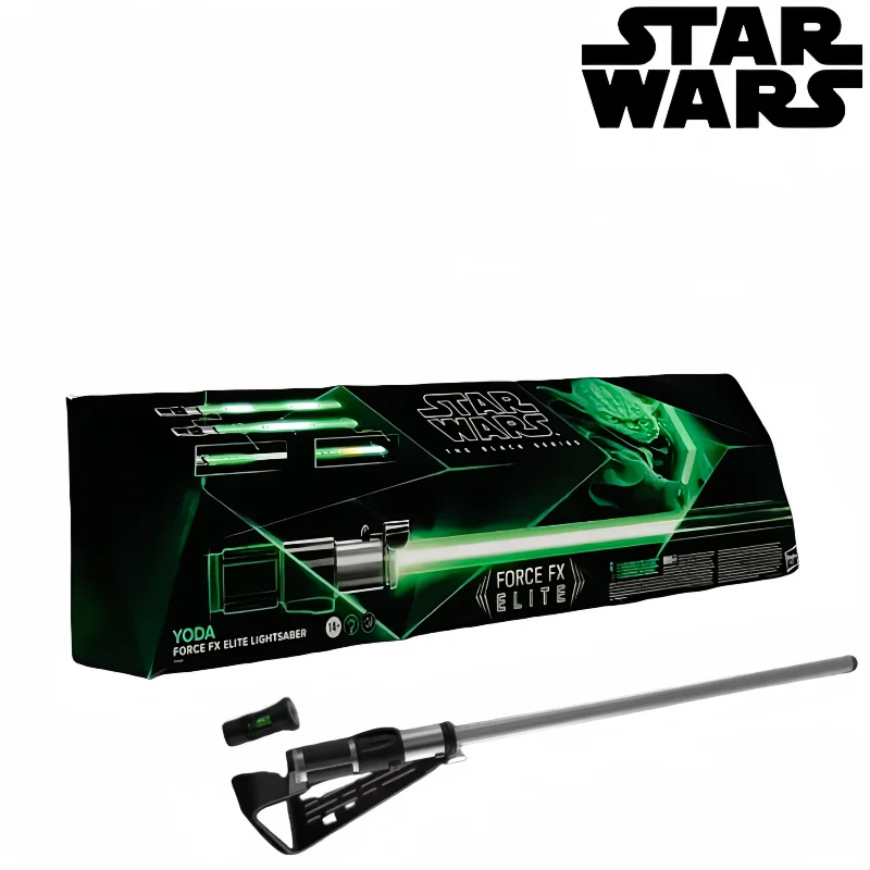 Original Hasbro Star Wars Force FX series Master Yoda Lightsaber 1:1 Limited Collection Level Metal Lightsaber Soundlight Models