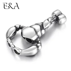 Stainless Steel Connector Scorpion Shaped Double Hole 5mm for DIY Charms Bracelet Findings Jewelry Making Parts Supplies