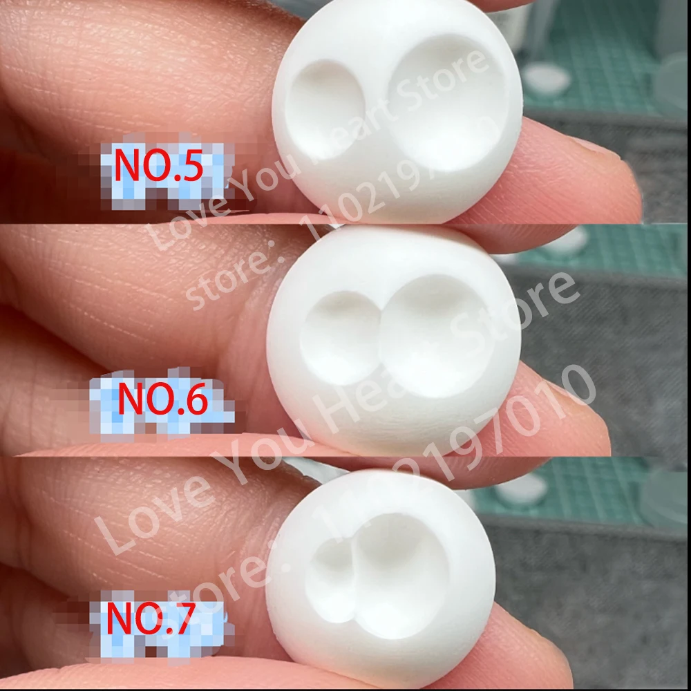 10 pares de olhos de boneca fundo de resina com padrão diy acessórios de boneca artesanal fundo de globo ocular branco boneca bjd olhos de gesso fundo 14mm