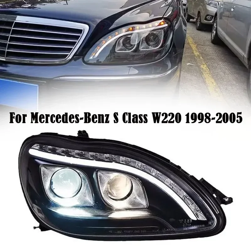 

Car Headlights For Mercedes Benz S CLASS W220 1998-2005 new style LED Head Lamp DRL Dynamic Signal Lamp Front light Assembly