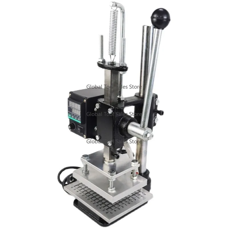 Manual Gilding Press Branding Machine for Leather & Wood Stamping Hot Production Machinery