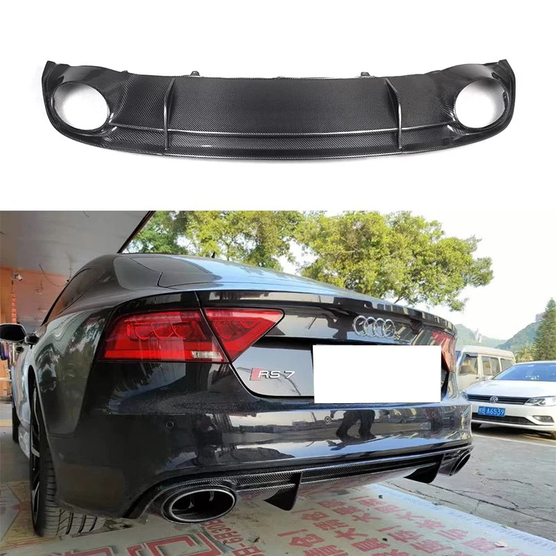 

Carbon Fiber Rear Diffuser Spoiler Lip for Audi RS7 2014-2016