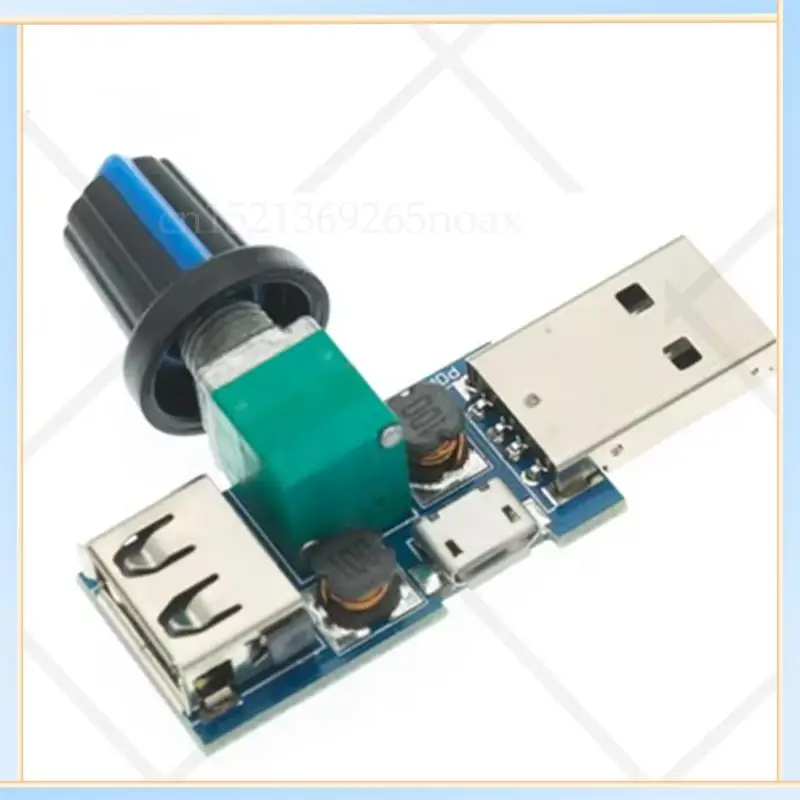 

-SPOR Wind Speed Controller USB Fan Governor Air Volume Regulator Cooling Mute Multi Function Fan Speed Switch Module DC 5V