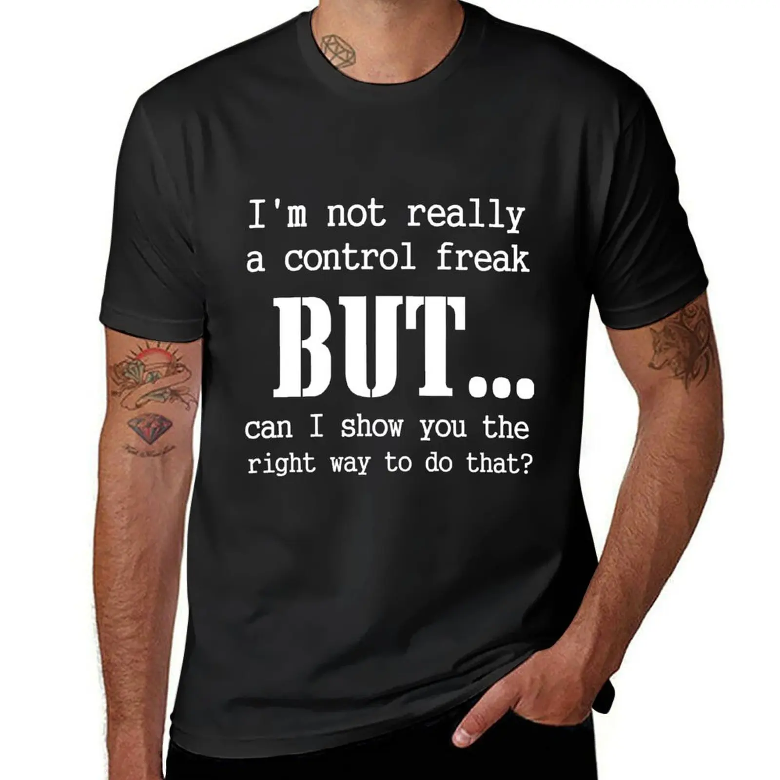 

I'M NOT REALLY A CONTROL FREAK T-Shirt anime customs vintage customs design your own black t shirts for men