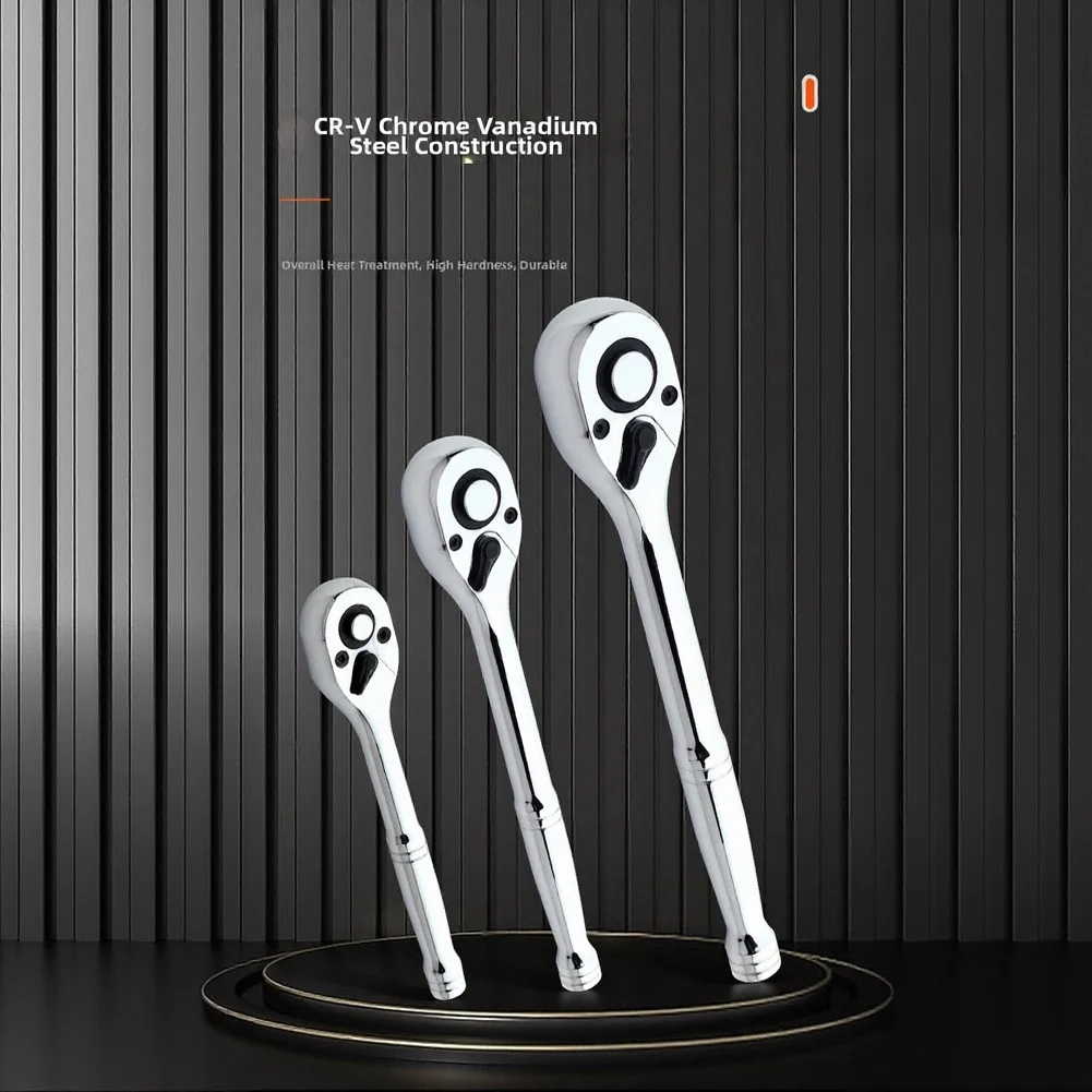 Head Ratchet 3/8 Drive 90 Tooth Precision Gear 180 Degree Swivel 4 Degree Movement for Mechanical and Home Workshop Use