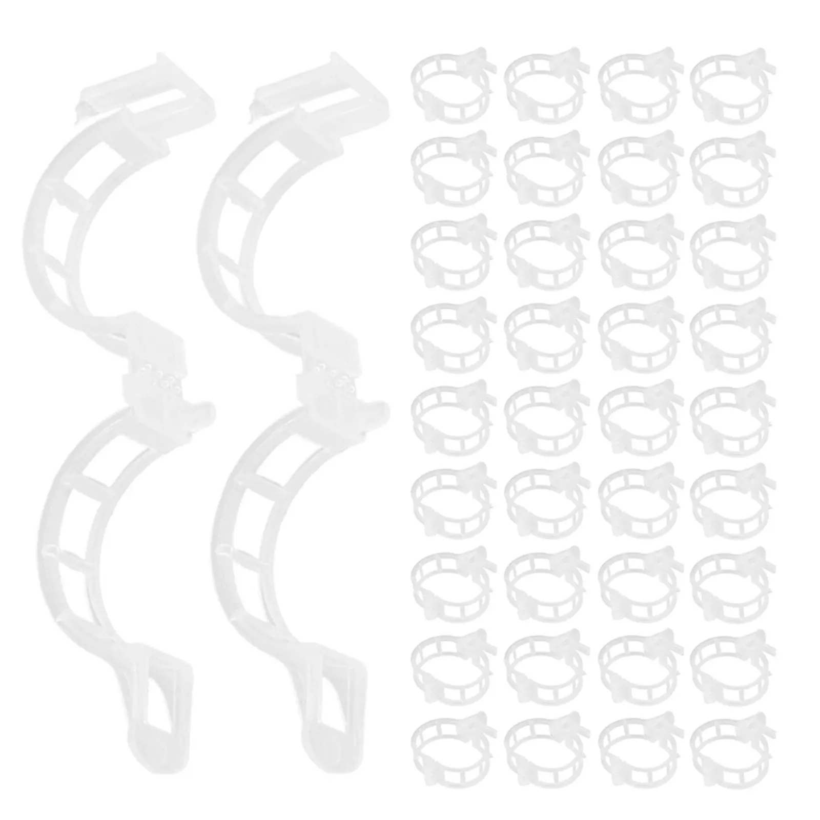 400Pcs Vegetable Vine Fixing Clips Plastic Tomato Stake Clips for Climbing Plants Outdoor Weather Resistant Reusable Garden