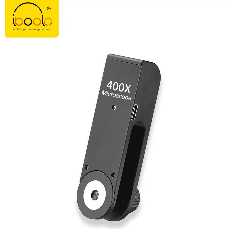 hit product400x Microscope IBOOLO LED Light Mobile Phone Universal 400X Microscope