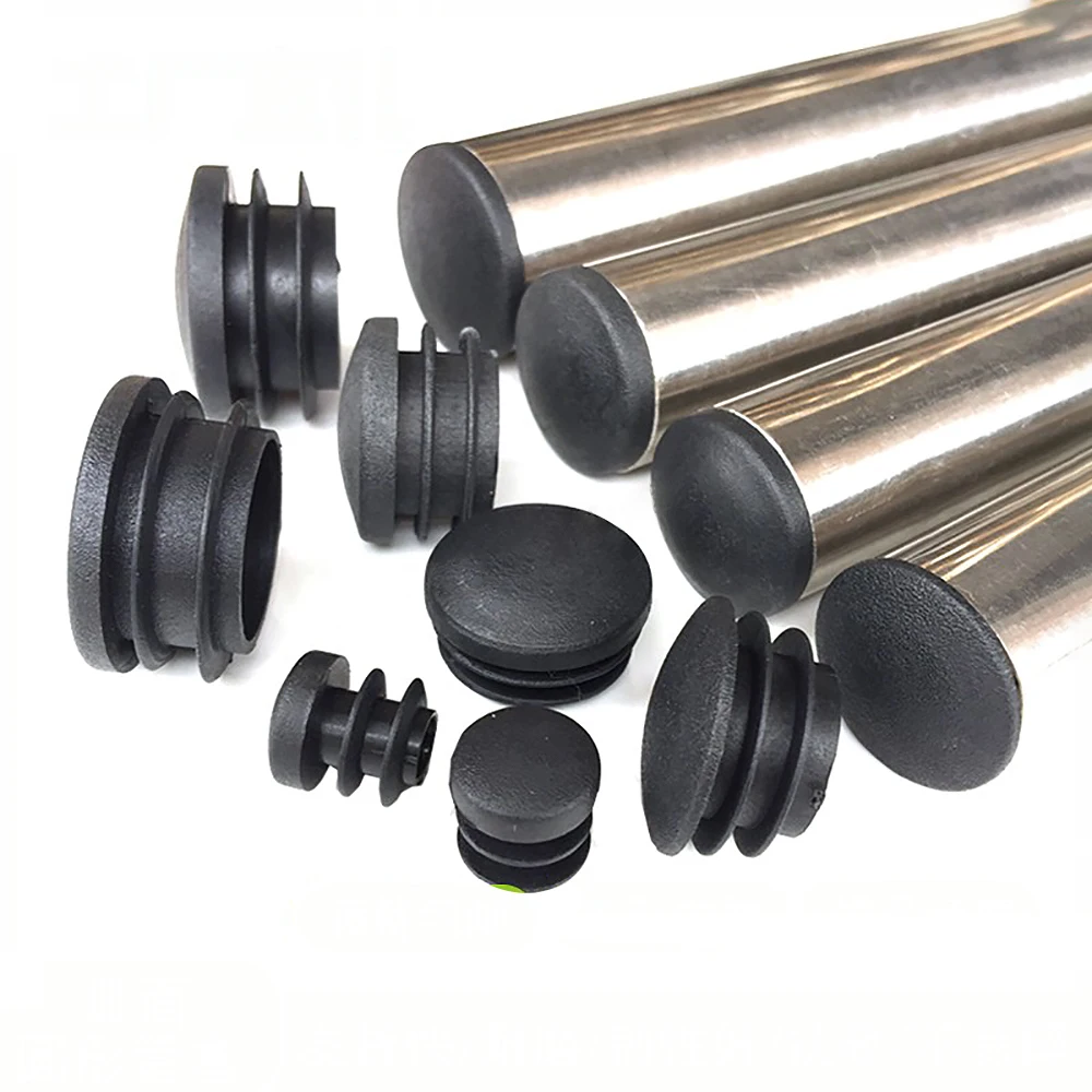 

16mm 19mm 25mm 28mm 35mm Black Curved Round Pipe Cushion Non-Slip Blanking Pipe Insert Plugs Rubber Stopper Tube Cover