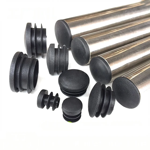 16mm 19mm 25mm 28mm 35mm czarna zakrzywiona okrągła poduszka rurowa antypoślizgowa zaślepka wkładka rurowa zatyczki gumowy korek osłona rury