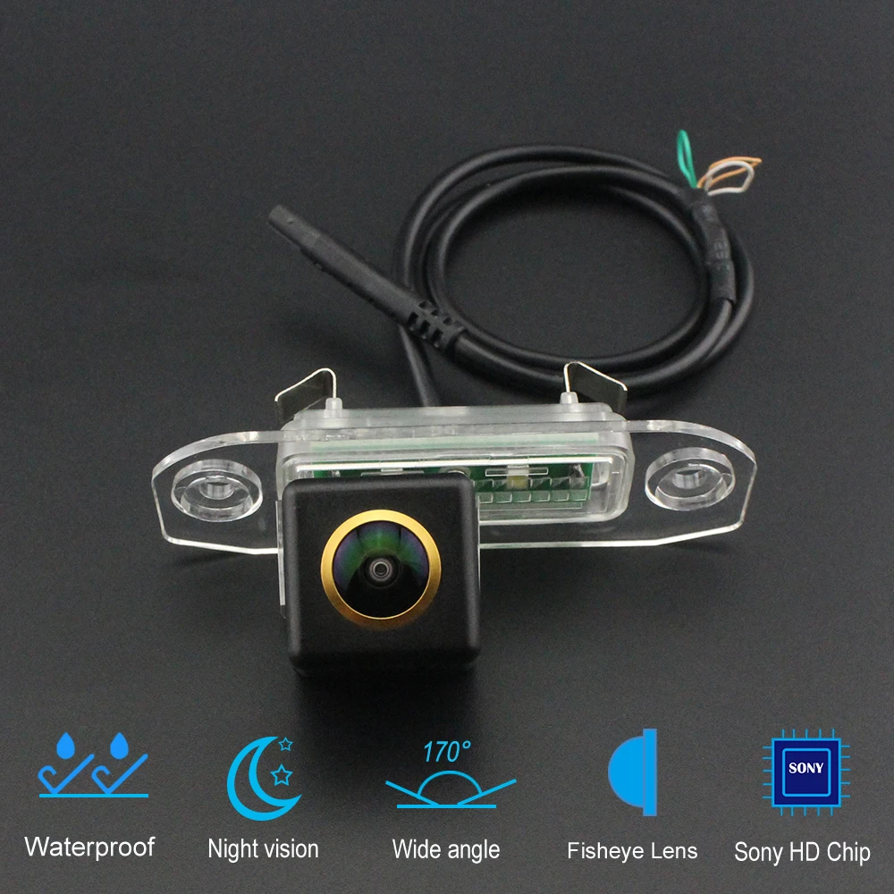 Hd ccd ahd auto rückfahr kamera für volvo v60 s40 s60 c30 c70 xc70 xc60 xc90 s80 v50 v70 wasserdichte nachtsicht – Detail 1