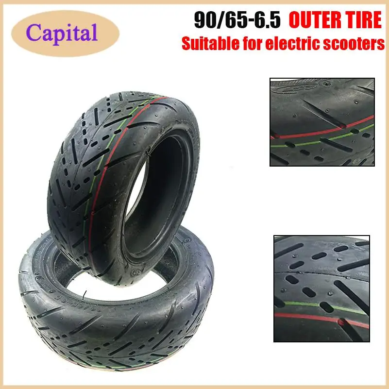 

90/55-6 Urban Road 11 inch Folding Electric Scooter Thickened, Wear resistant Tubeless Tires