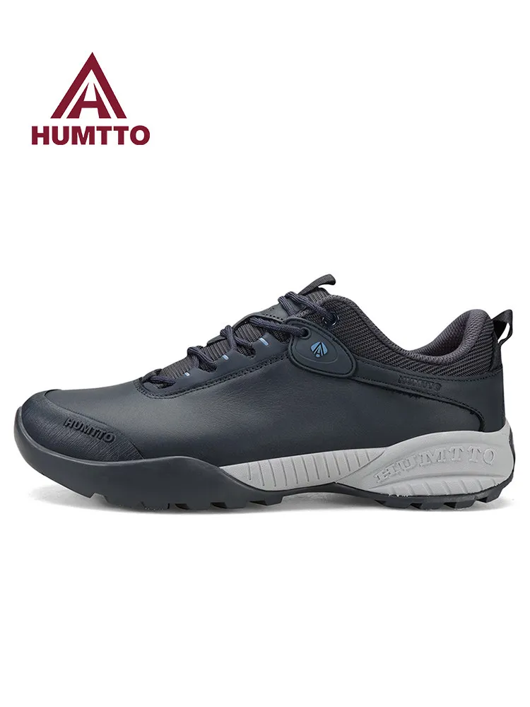 HUMTTO cowhide outdoor hiking shoes men sneakers  trekking shoes walking lightweight sports sneakers casual running tennis shoe