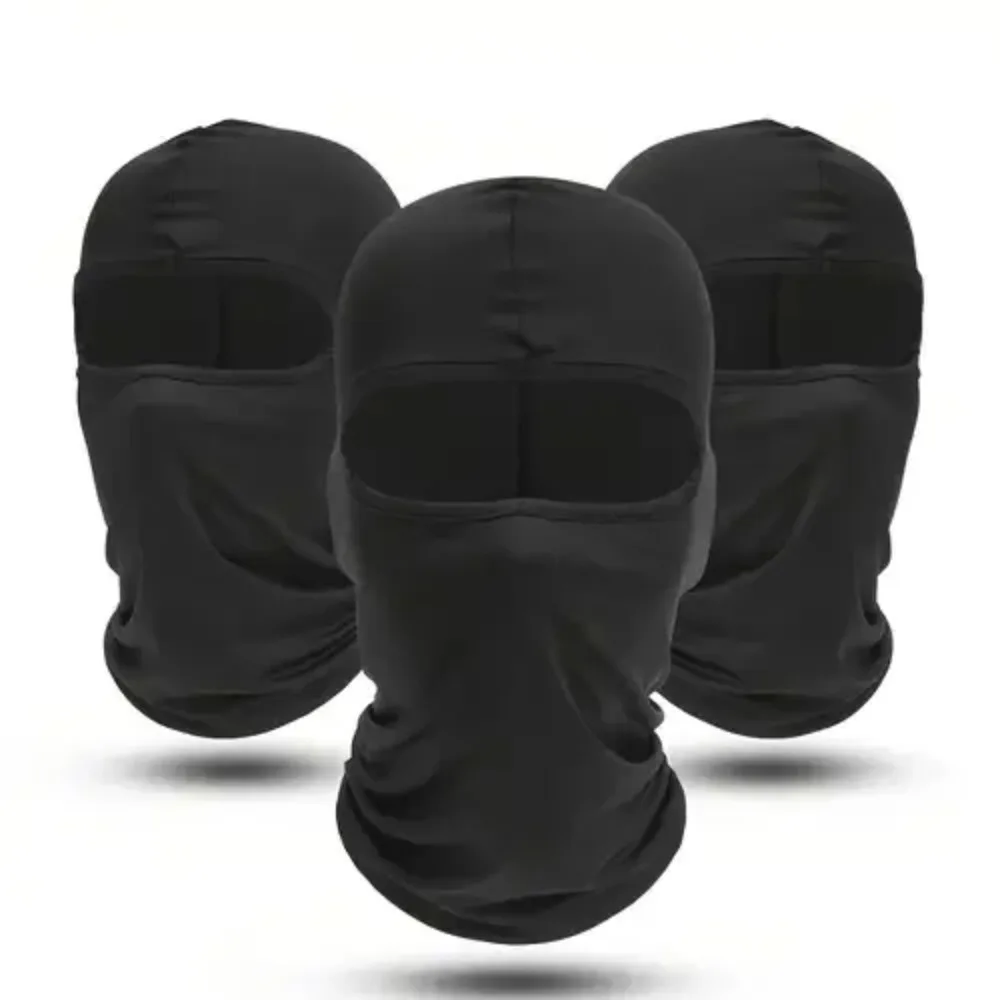 3 قطع سريعة الجافة بالاكلافا الرياضة قناع الوجه الكامل لينة تنفس بيني الدراجات خوذة بطانة تشغيل التنزه الصيد هود قبعات