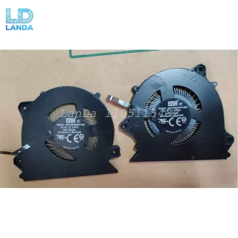 For Samsung NP950XDB Galaxy Book Pro 360 Dual Fans Cooling Fan Replacement