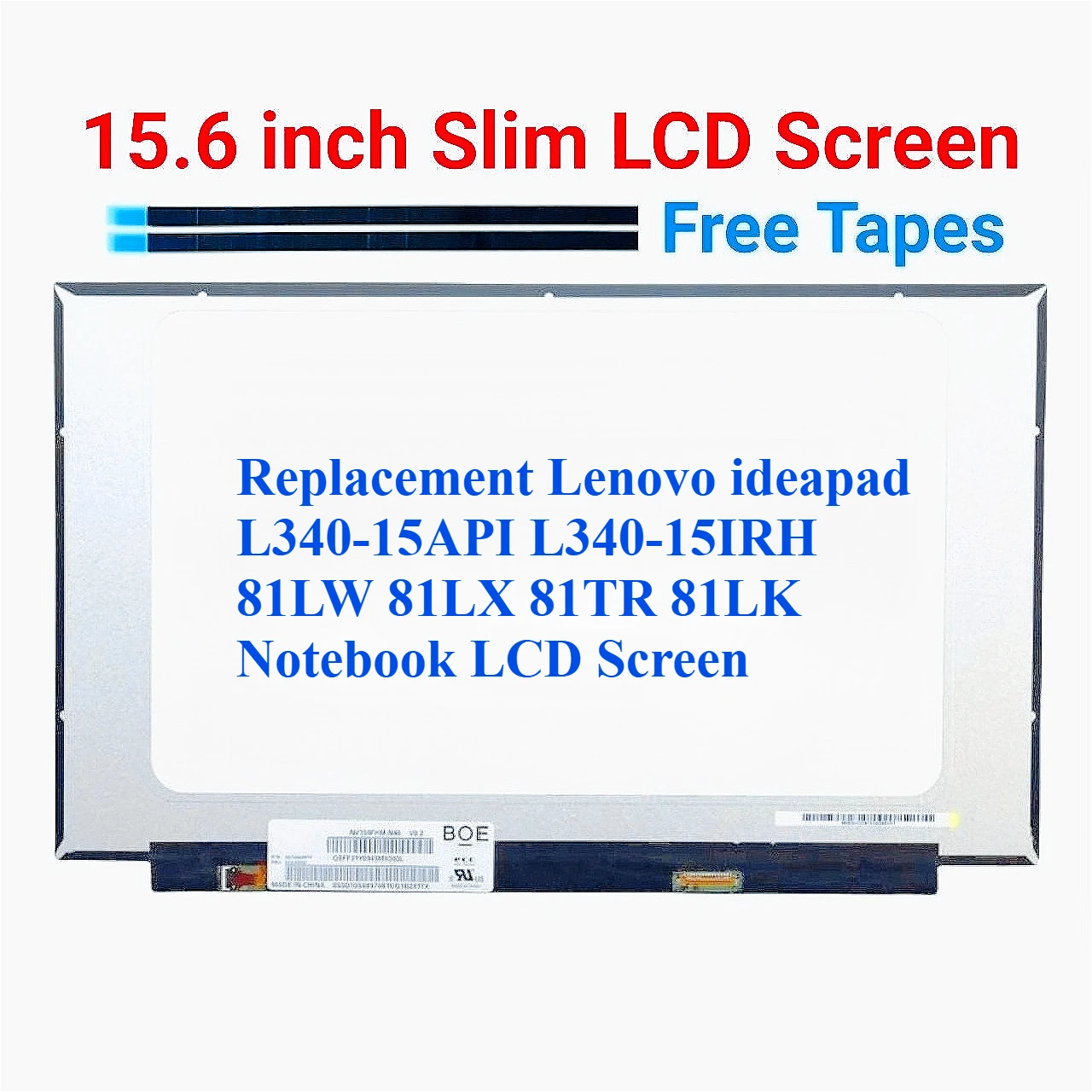 

For Lenovo ideapad L340-15API L340-15IRH 81LW 81LX 81TR 81LK Notebook LCD Screen