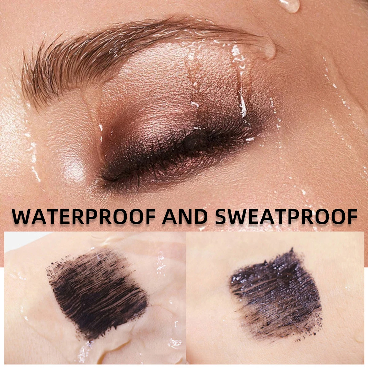 3 stuks krullende dikke waterdichte mascara, anti-vlekkende krullende verlengde stijl, kan worden gebruikt in combinatie, must-have schoonheidsmake-up
