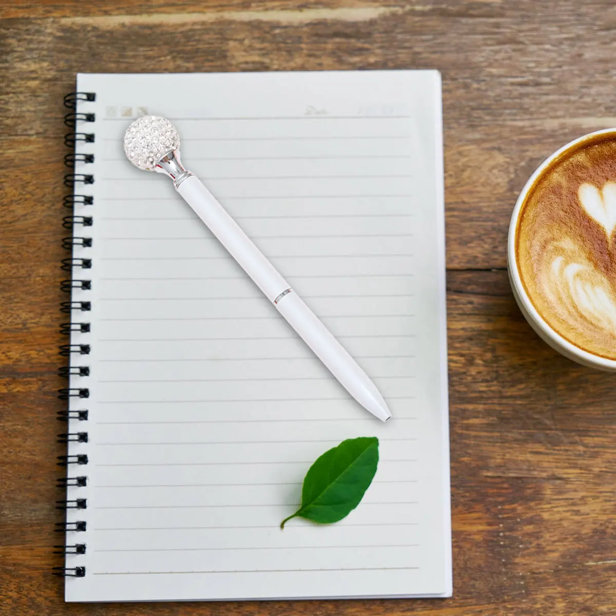 

3Pcs Metal Ballpoint Pen Bling Spherical Diamond Office School Supplies Rose Gold Red White Construction