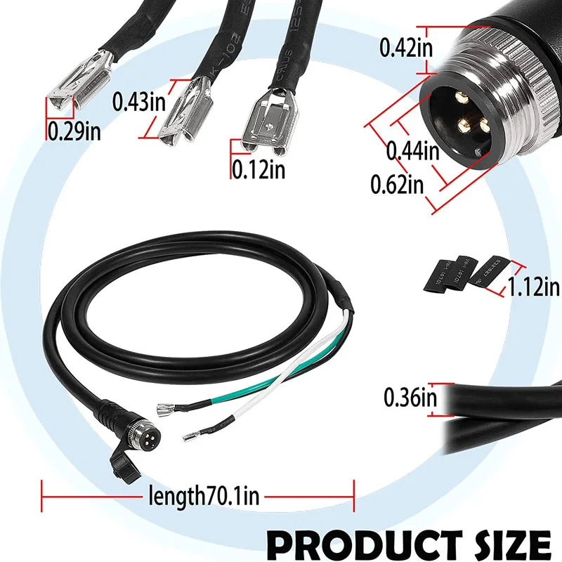 1810244 Quick Release Power Disconnect Plug Fit for Talon Shallow Water Anchors with Screw Lock Design for Lines 14 to 20