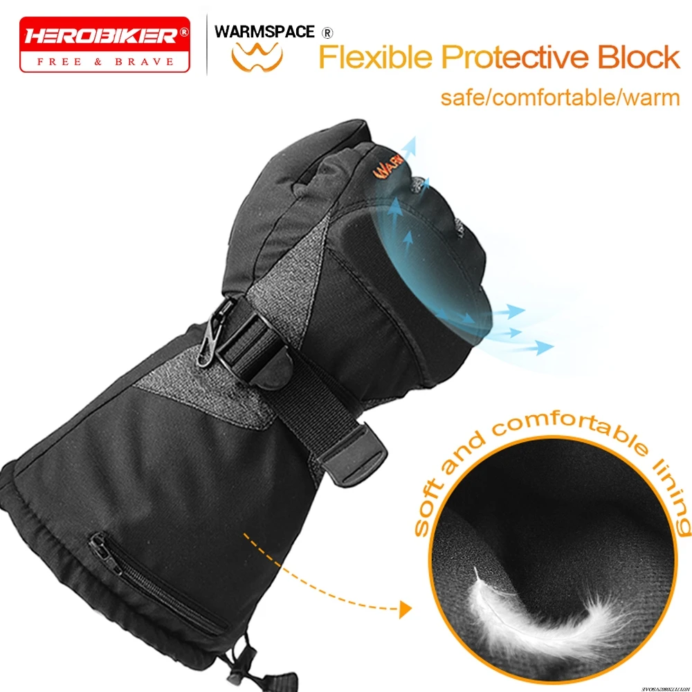 

Electric Heating Gloves Winter Heated Gloves Motorcycle Waterproof Electric Thermal Gloves Touch Screen Gloves Outdoor Men Women