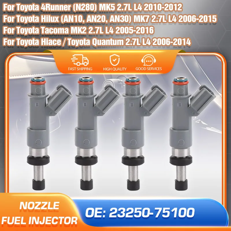

Fuel Injector Nozzle For Toyota 4Runner 2010-2012 Toyota Hiace Quantum Toyota Hilux 2006-2015 Toyota Tacoma 2005-2016 Car Parts