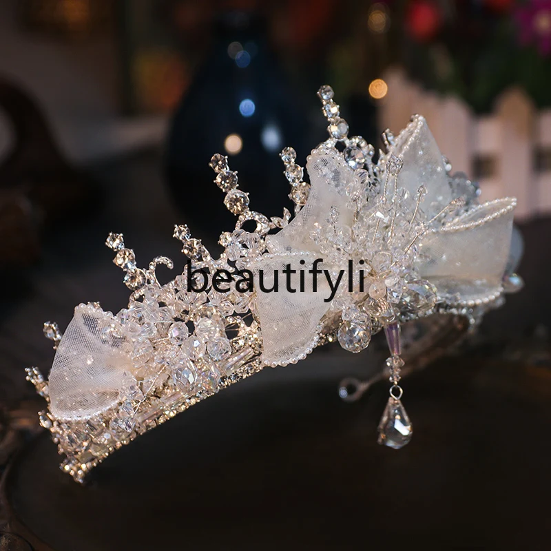 

High-end crystal Korean wedding fairy beauty wedding dress headgear bride super fairy crown