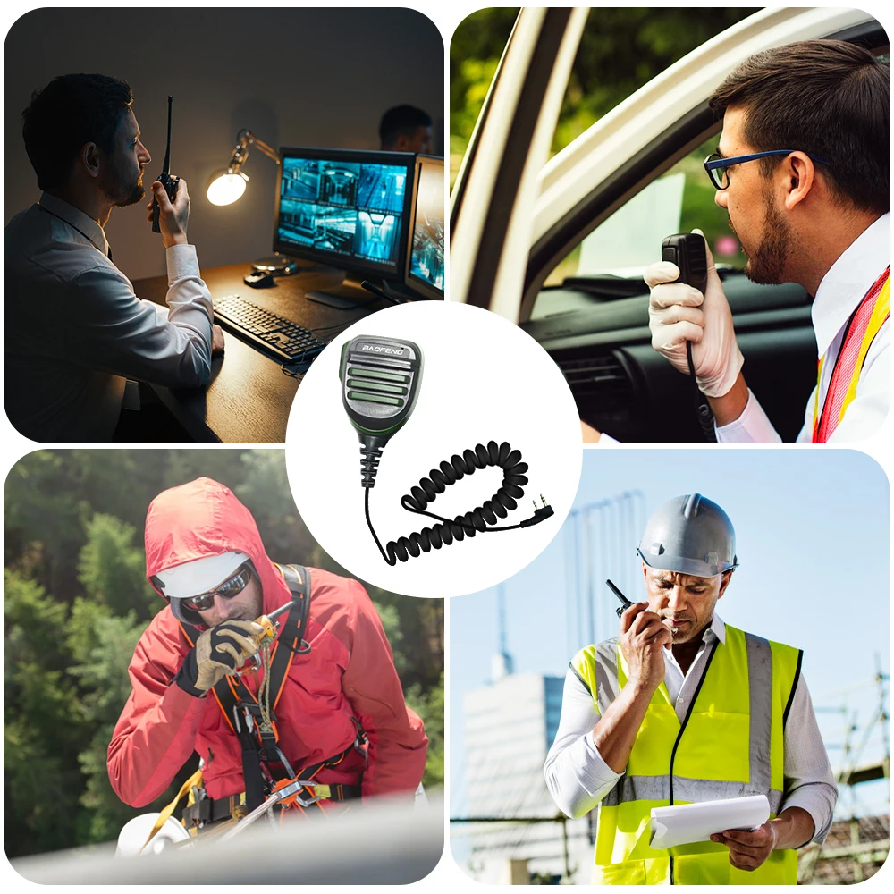 Baofeng Walkie Talkie Hand Microphone Radio Speaker Mic PTT For Walkie-Talkie BF-888S UV-5R Portable Ham Radio Accessories