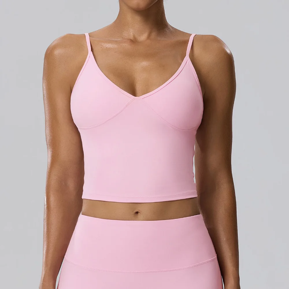 New non steel ring shock-absorbing running fitness vest yoga sports bra gathering breathable bra for women Yoga Vest padded cups