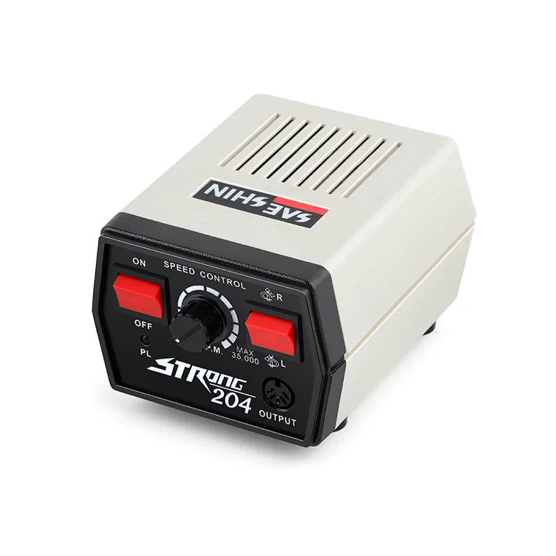 65W Power Control Box Strong210 207 204 90 For Micromotor Handpiece Nail Drills Manicure Machine Pedicure Electric Equipment