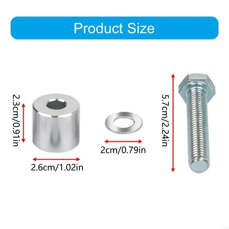 M76E Verteilergetriebe-Distanzstück-Hardware-Set, Aluminium, für die Installation von RE2120 KJ01009BK J5006 zur Tieferlegungsreparatur. – Detail 6