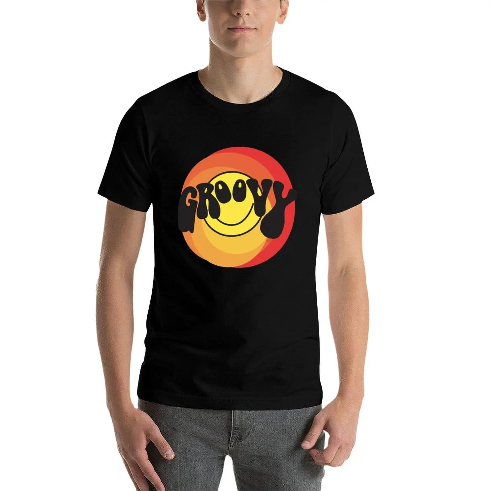 

Groovy - Retro shirt T-Shirt t shirts for man graphic vintage t shirt man plain t shirts for man slim fit T-Shirt
