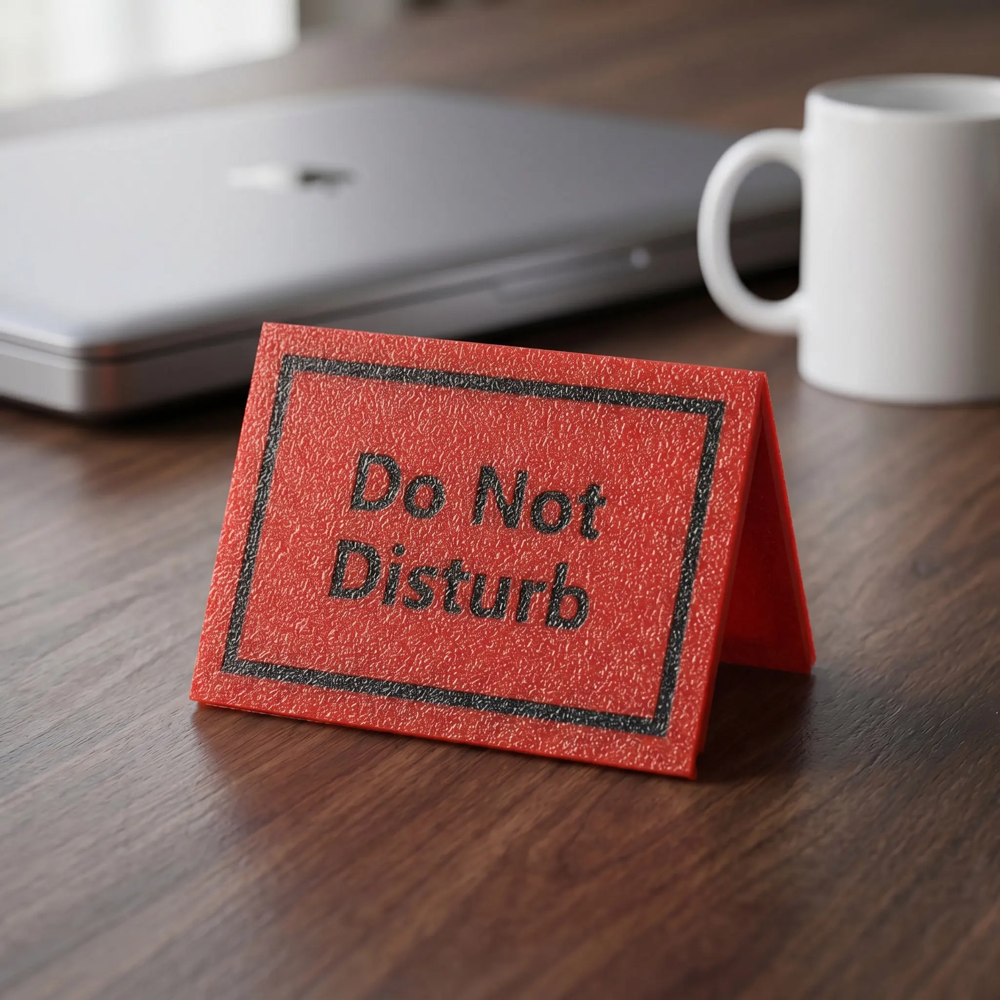 Triangle Detachable Desk Sign Block Desktop Do Not Disturb Come in Indicator Versatile Office Supply Multi Function Indoor Table