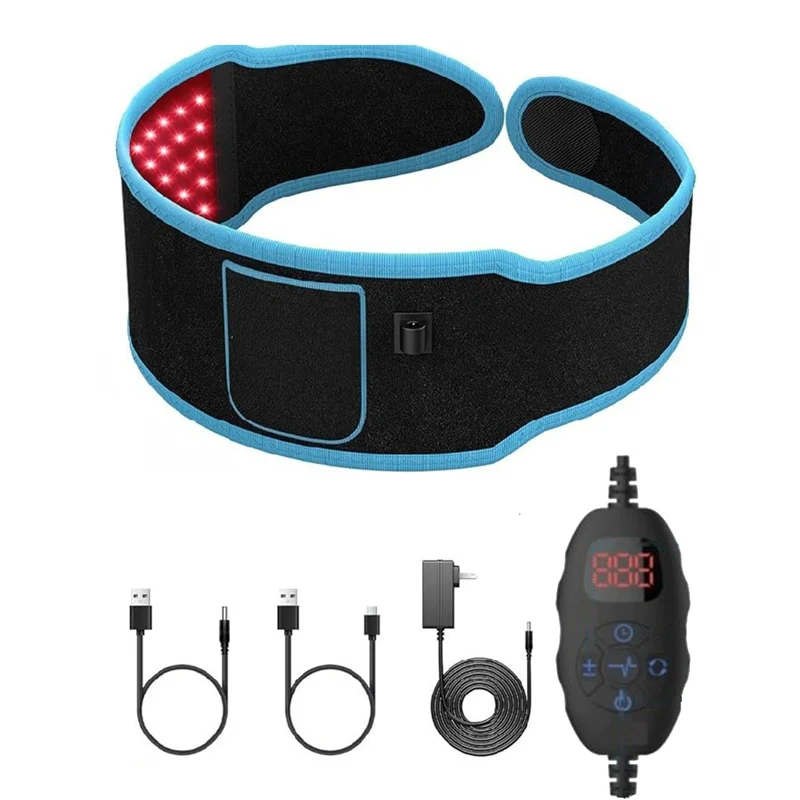 able-for-full-body-waist-fitness-massage-led-red-light-infrared-therapy-belt-heat-compress-waist-belt-us-plug