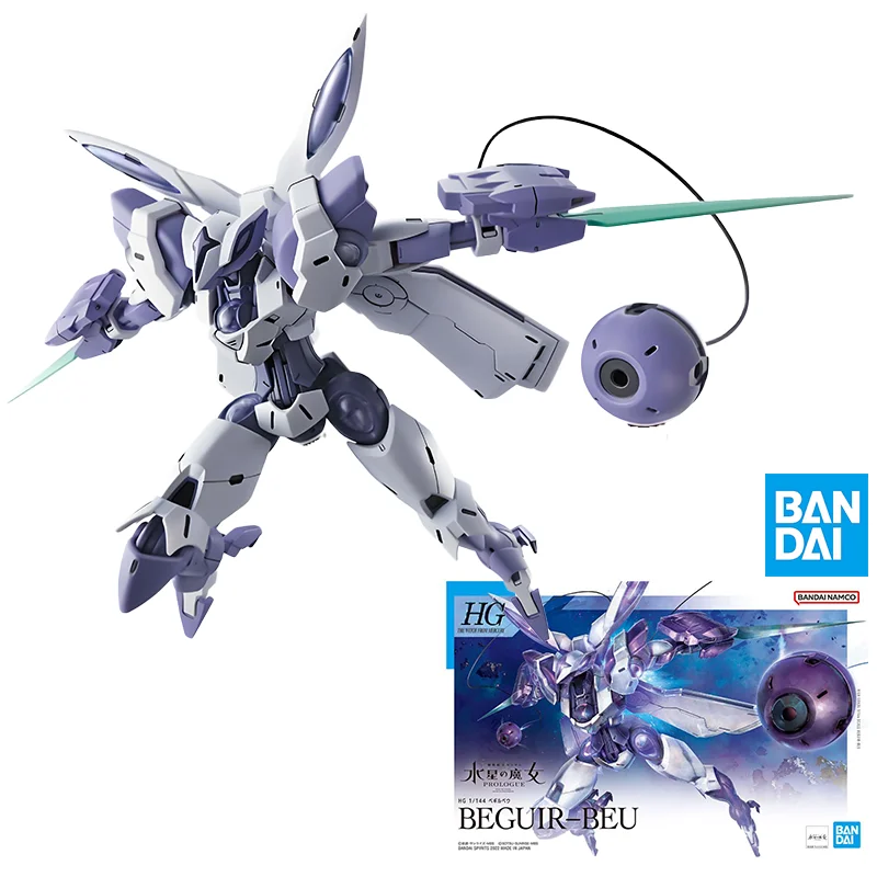 

Bandai Gundam HG1/144 Модель BECUIR-BEU Мобильный костюм Ведьма из Меркурия Фигурки Игрушки Коллекционные подарки для детей