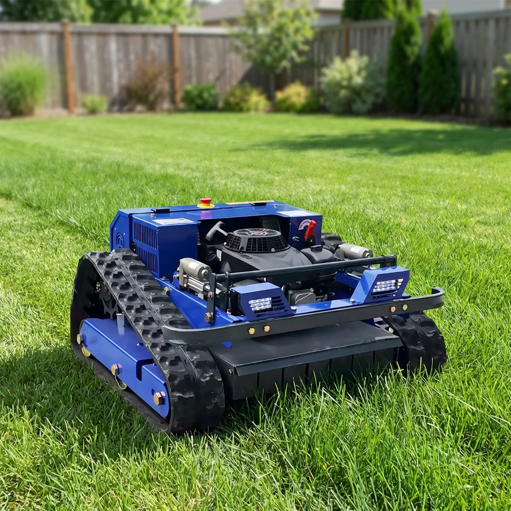 Hot-selling Mini Lawnmower, Tracked Remote-controlled Lawnmower, Equipped with Engine and Motor Core Components