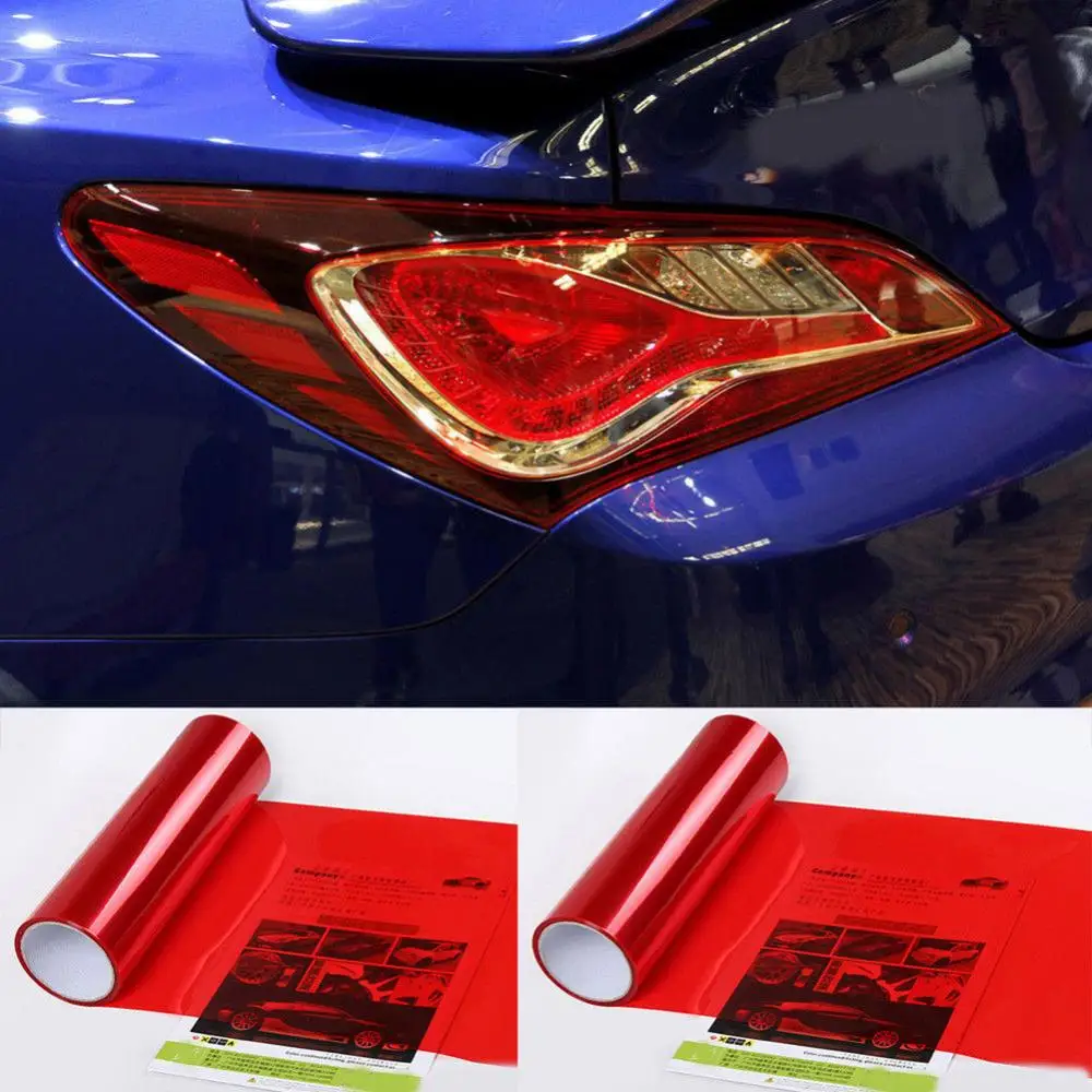 30X60CM Car Headlight Taillight Film Auto Lamp Styling Protective Vinyl Film Waterproof Car Stickers Decoration 12 Colors