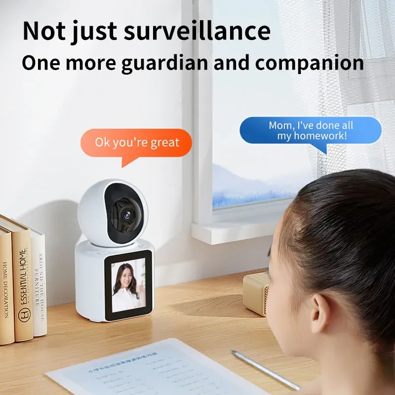 WIFI Smart Video Call Camera Voice Wake-up Night Vision PTZ 360° Two-way Audio and Video Call Motion Detection One-click Video