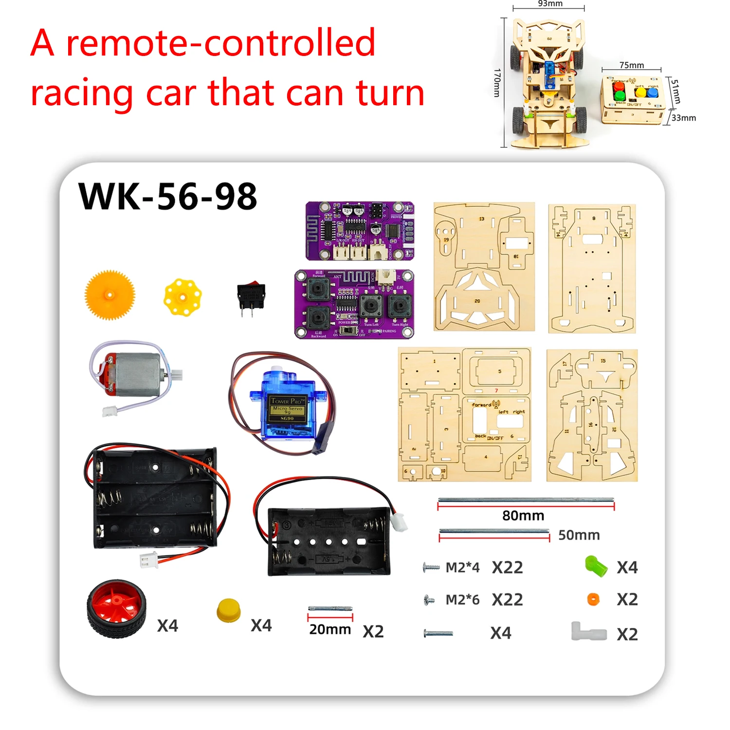 DIY Remote Control Steering Ca - огляд і ціна Diy Electronics Projects For Students